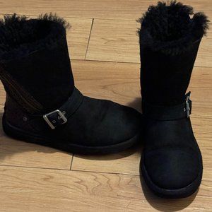 Ugg Blaise Gitter Moto Boot | Color: Black | Size: Women’s Size 8